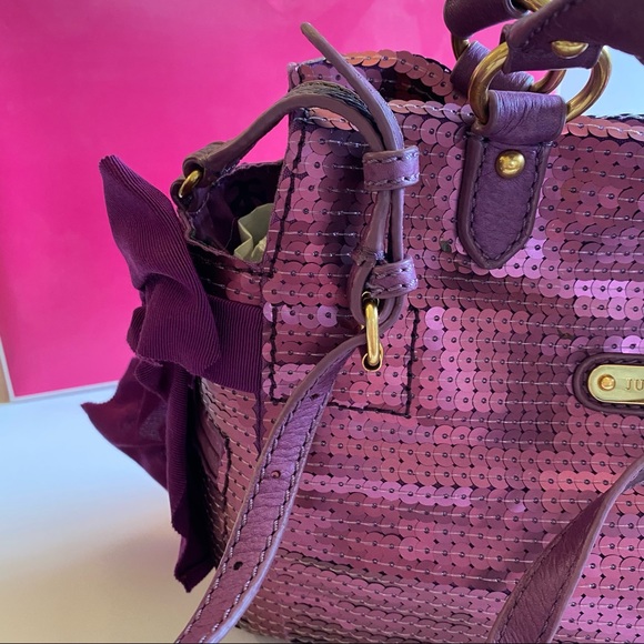 Juicy Couture Sequin Bag With Bows New